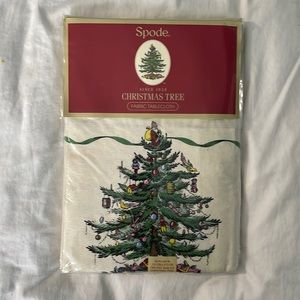 New Spode Christmas Tree Tablecloth - Oblong 60 inch x 84 inch